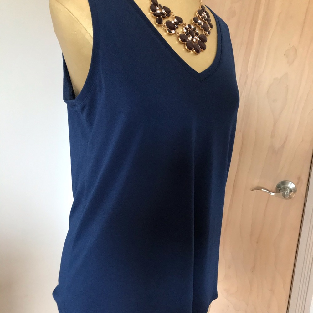Express Basic Blue Tank - Picture 2 of 4